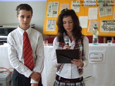 Beseda o novembri´89 na ZŠ sv. Jána Krstiteľa [12.08.2010]