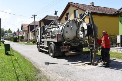 Čistenie kanalizácie - Spišská ulica [03.05.2018]