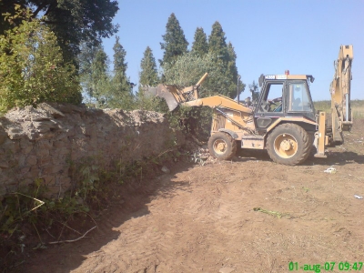 Úprava okolia cintorína, príprava na rozšírenie [26.07.2010]